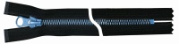 580 Молния Metalux, однозамковая, голубая тип 5 (20см)